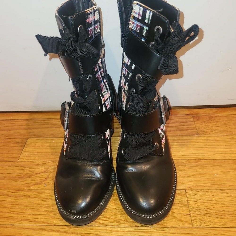 Circus by Sam Edelman Black and Multicolor Ankle Boots